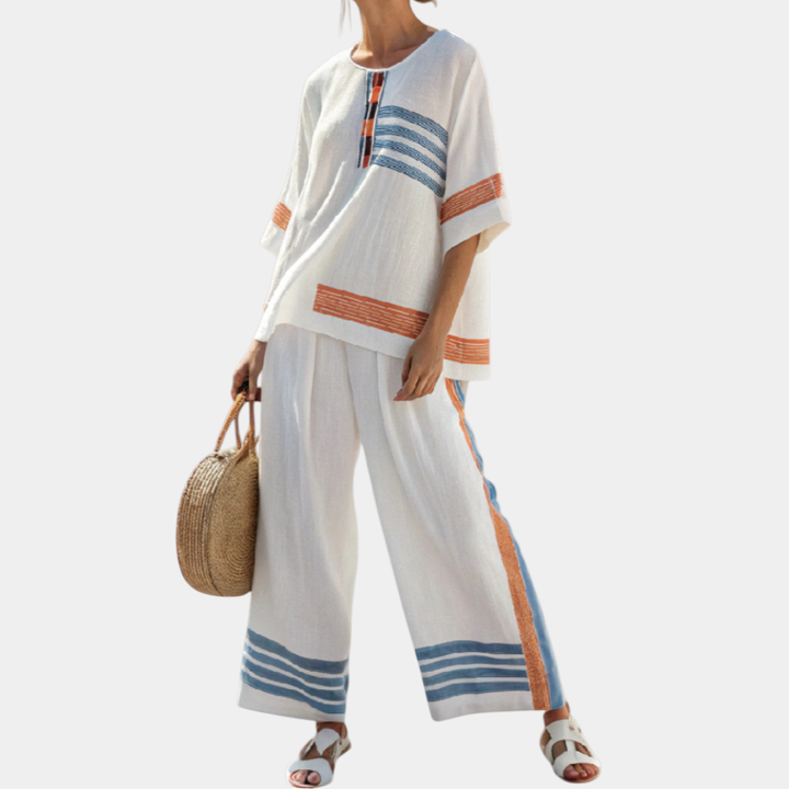 Donatella | Ensemble Orange Sophistiqué