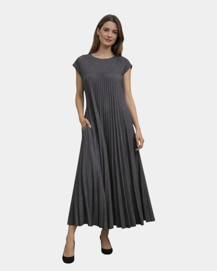 Marianne | Robe Midi Plissée