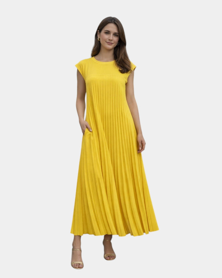 Marianne | Robe Midi Plissée