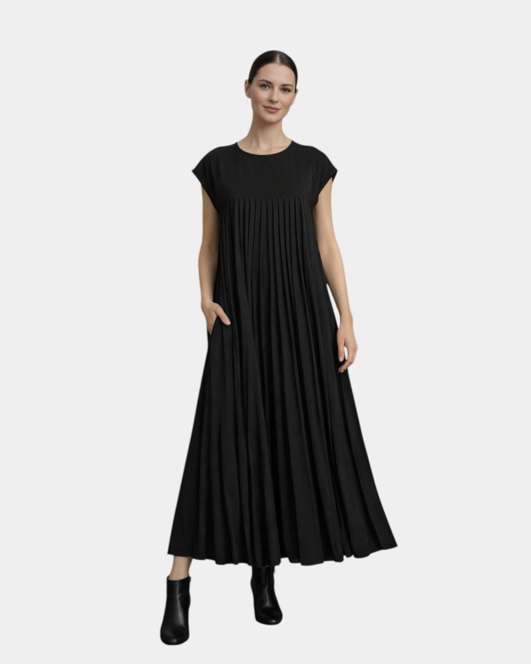 Marianne | Robe Midi Plissée
