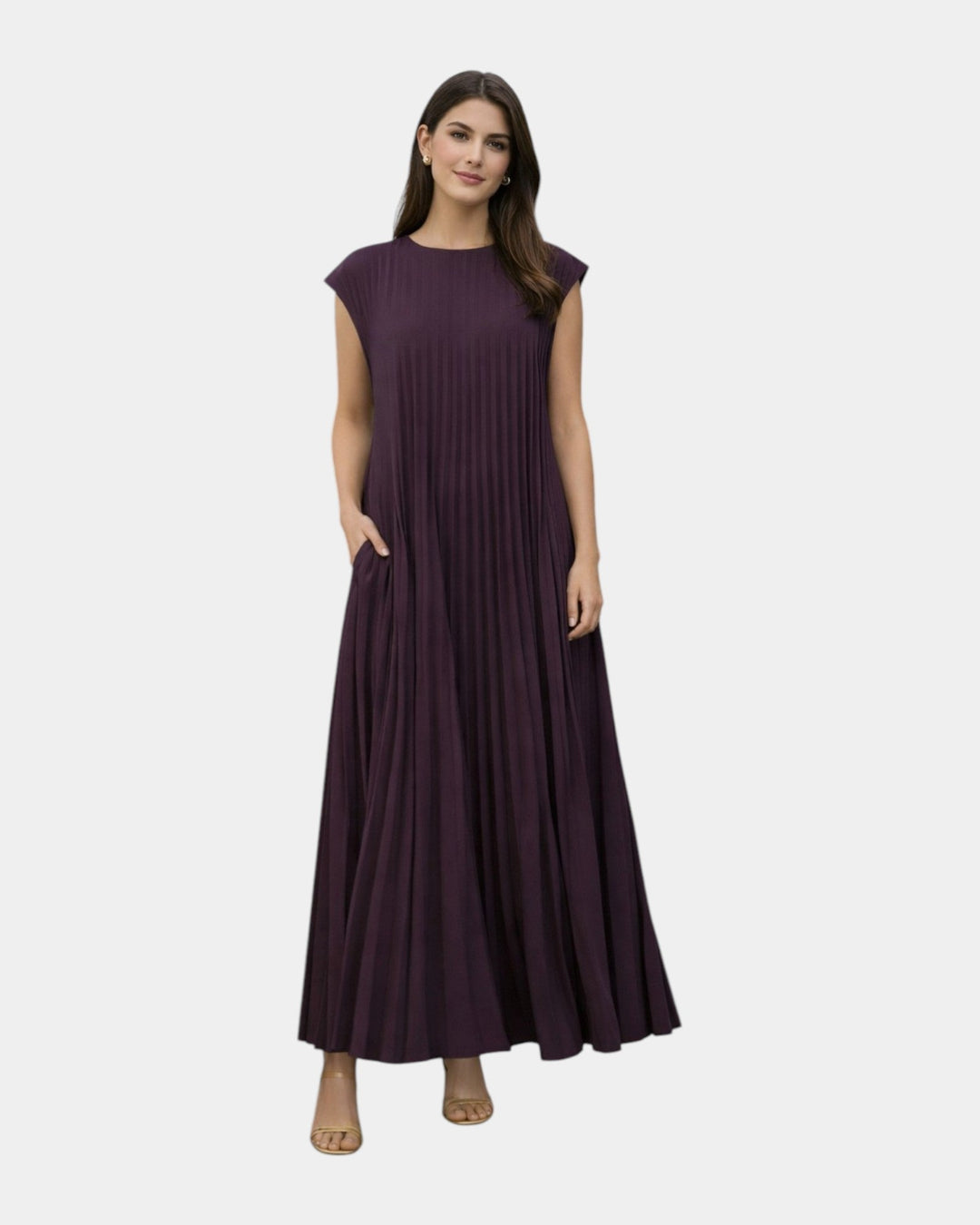 Marianne | Robe Midi Plissée