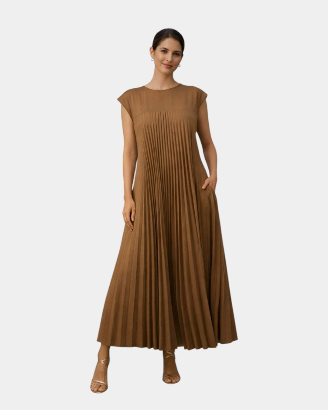 Marianne | Robe Midi Plissée