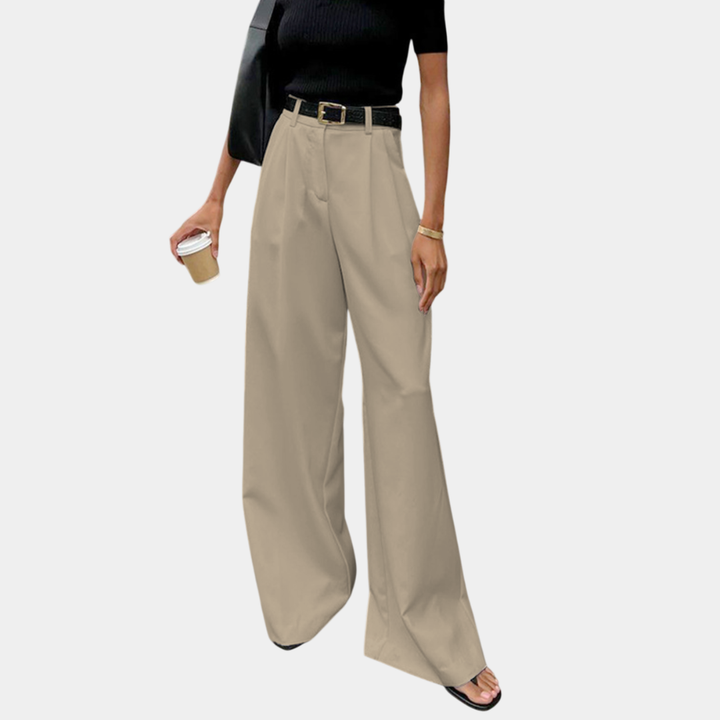 Flore | Pantalons larges solides sans ceinture
