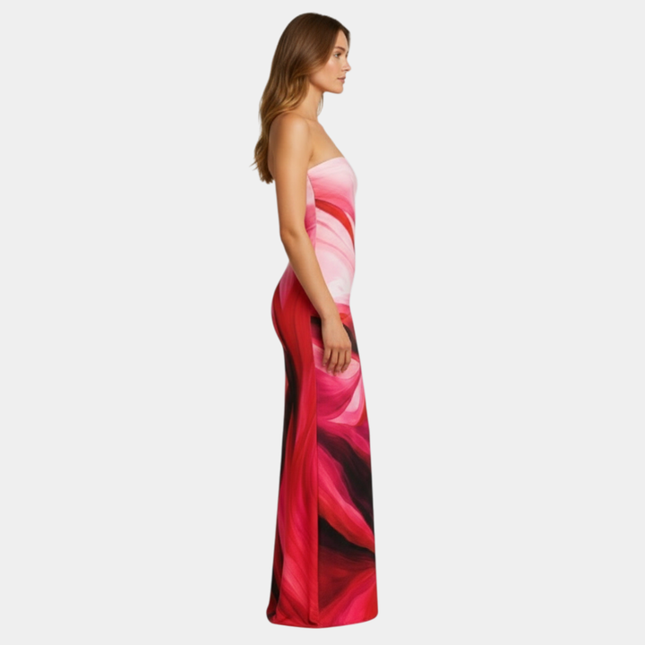 Pascale | Robe maxi ajustée au design minimaliste