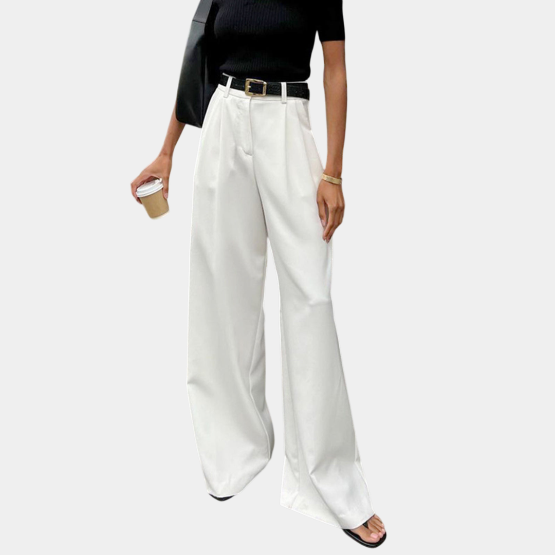 Flore | Pantalons larges solides sans ceinture
