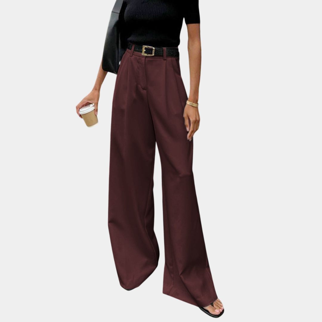 Flore | Pantalons larges solides sans ceinture