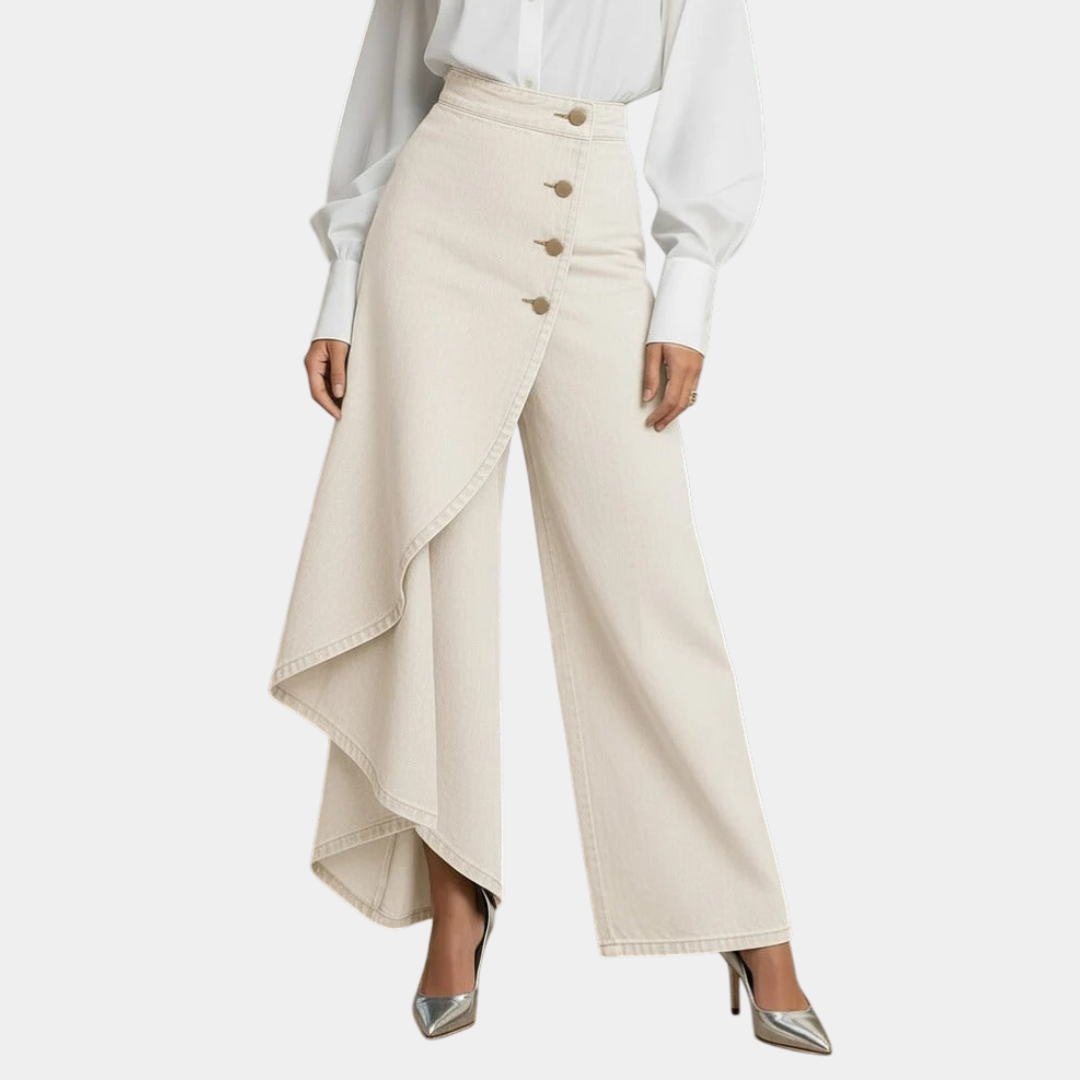Martina | Jean taille haute à jambes larges