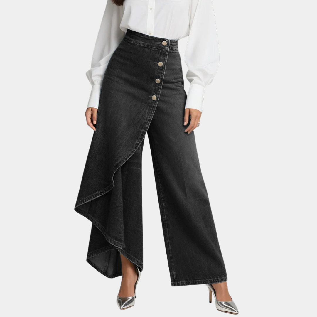Martina | Jean taille haute à jambes larges
