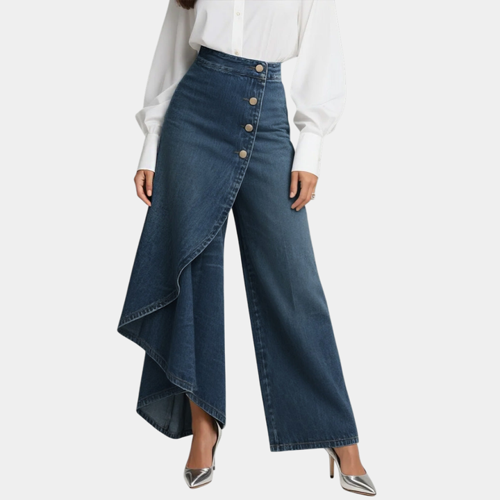 Martina | Jean taille haute à jambes larges