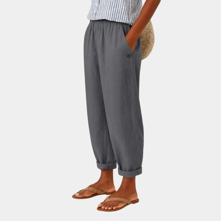 Florence | Pantalon Confortable Effet Lin