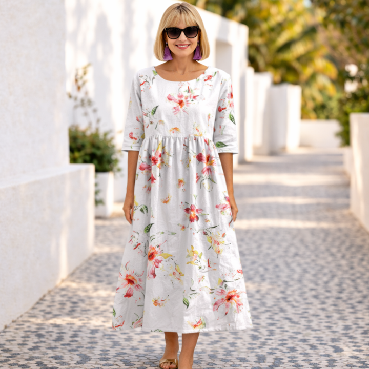 Mary | Robe Florale d'Été