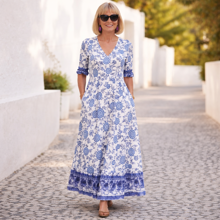 Elly | Robe Florale Élégante avec une Ambiance Aérée
