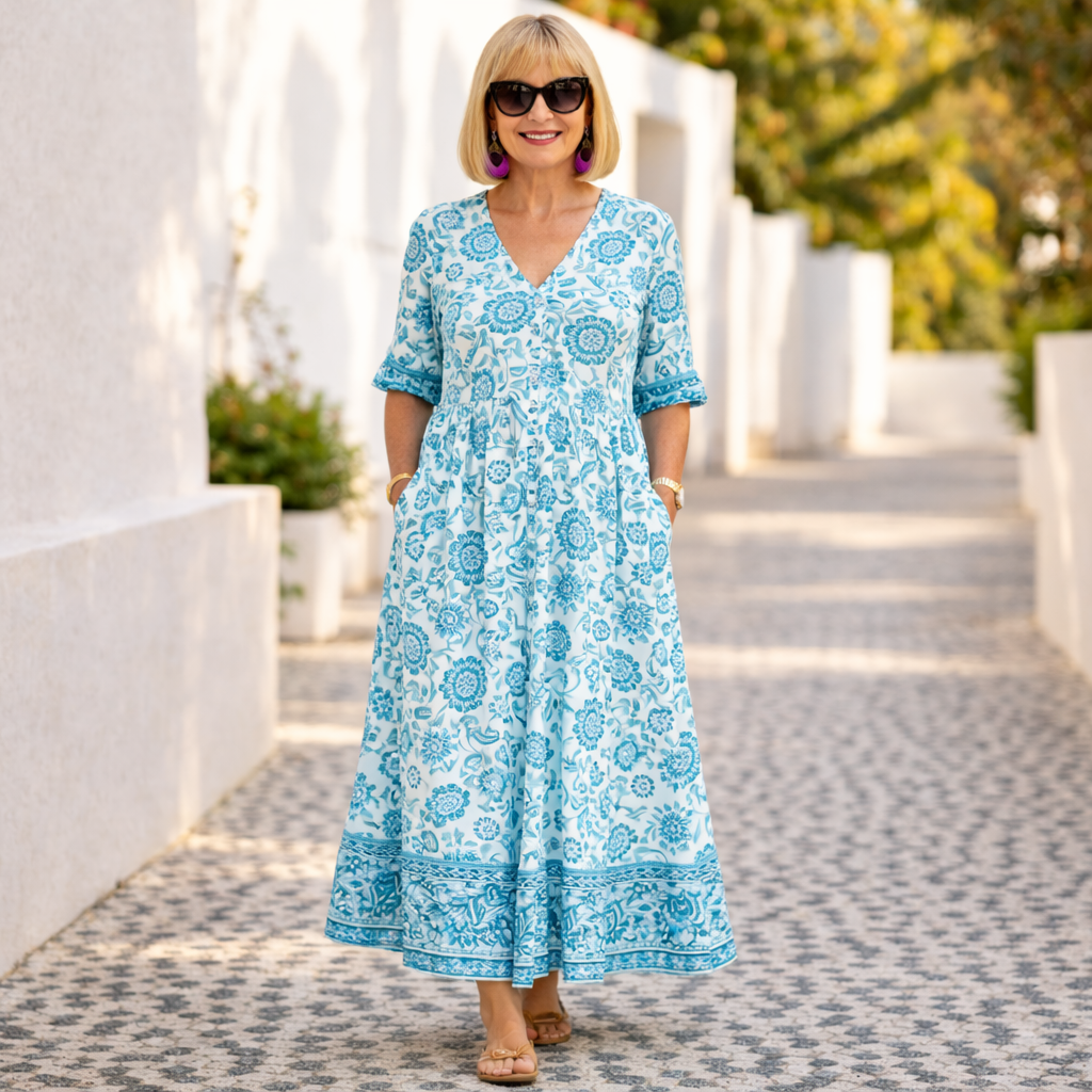 Elly | Robe Florale Élégante avec une Ambiance Aérée