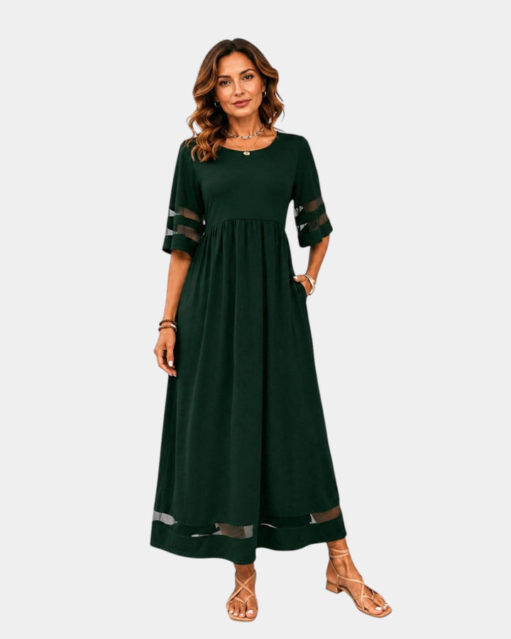 Adria | Robe midi élégante et minimaliste
