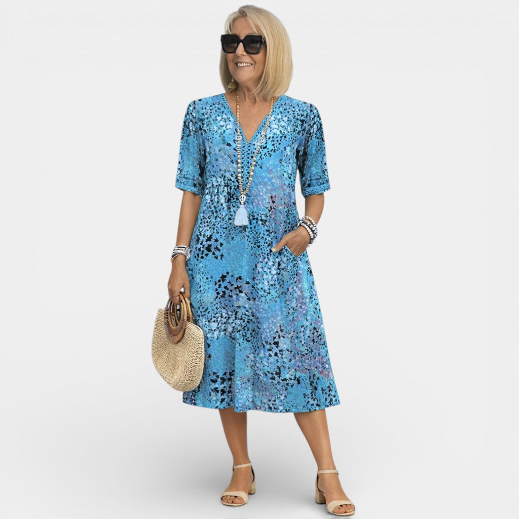 Adèle | Robe avec décolleté en V