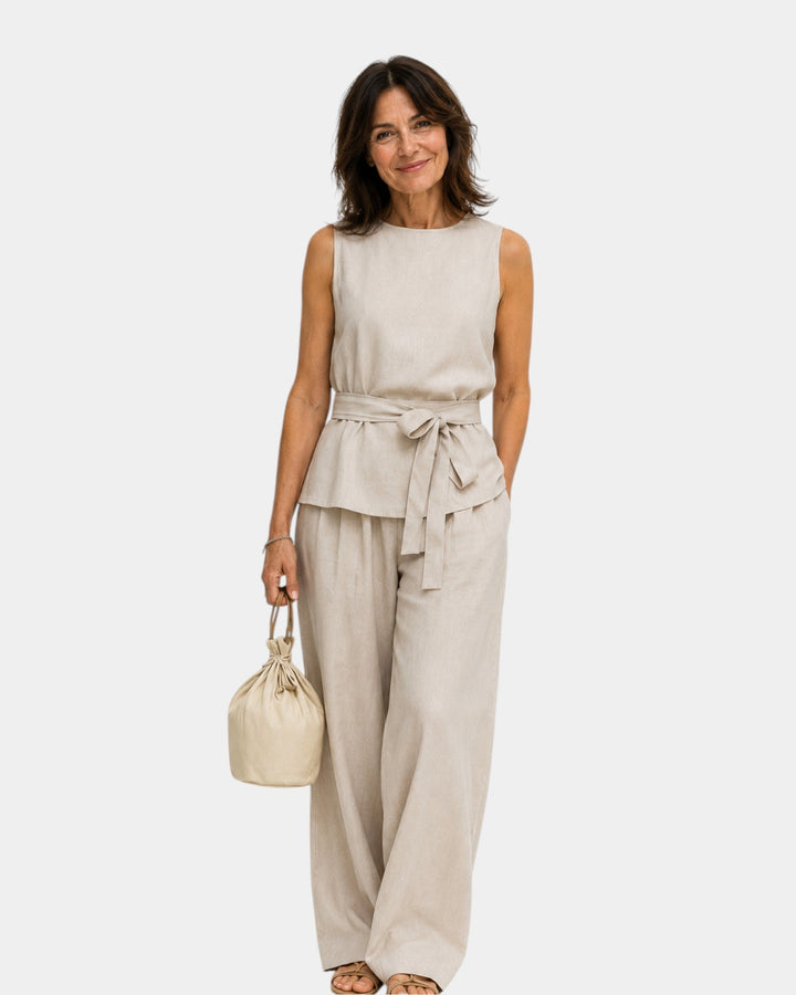 Iseultine | Ensemble deux pièces avec haut sans manches et pantalon