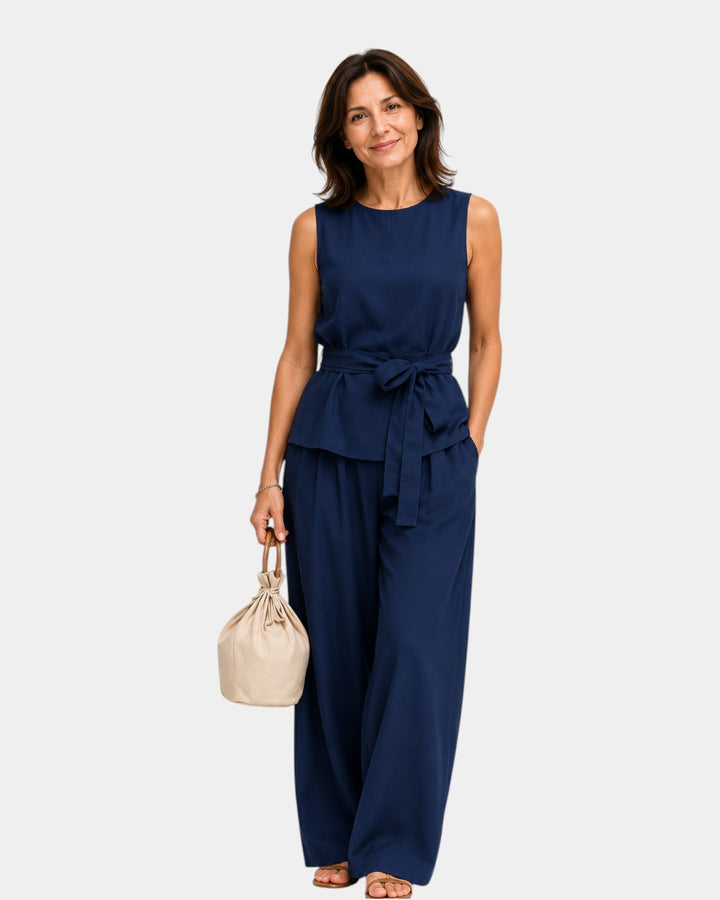 Iseultine | Ensemble deux pièces avec haut sans manches et pantalon