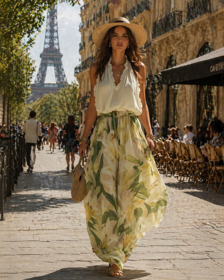 Annette | Ensemble fluide élégant à imprimé floral