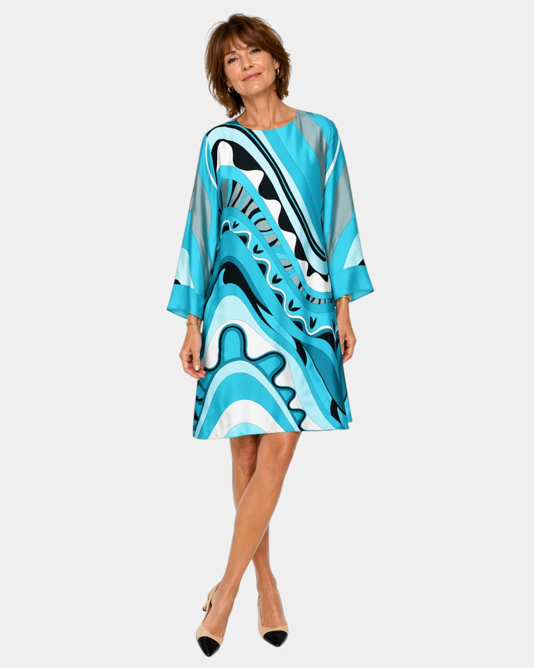 Amand | Robe d’été élégante qui dissimule le ventre