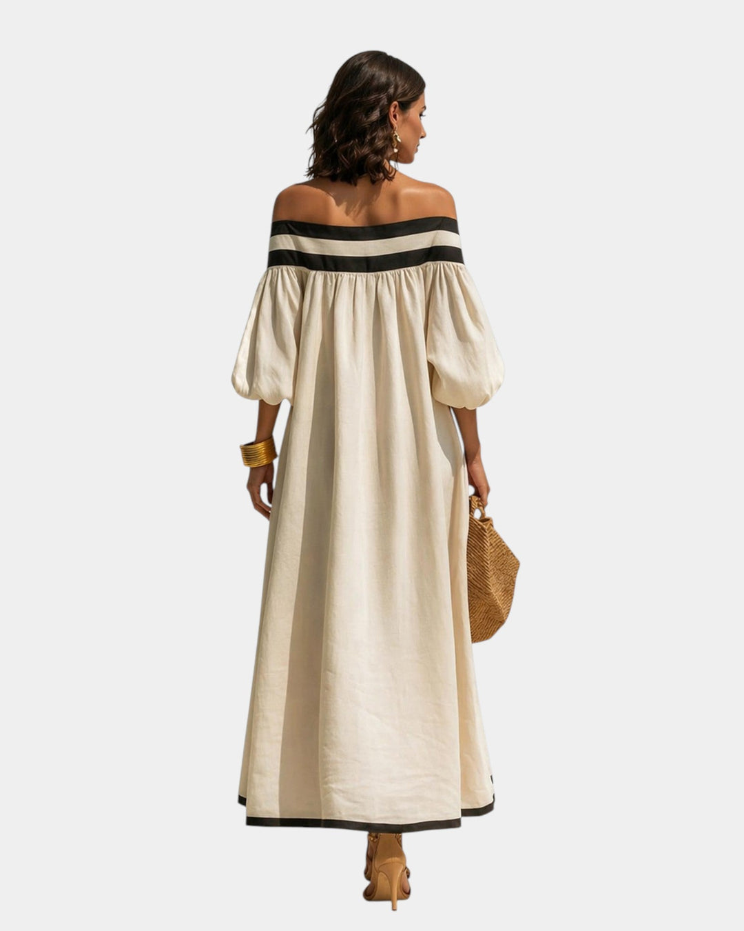 Cindy | Robe maxi à épaules dénudées