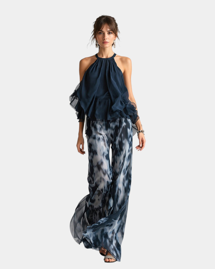 Magali | Ensemble élégant avec pantalon et blouse