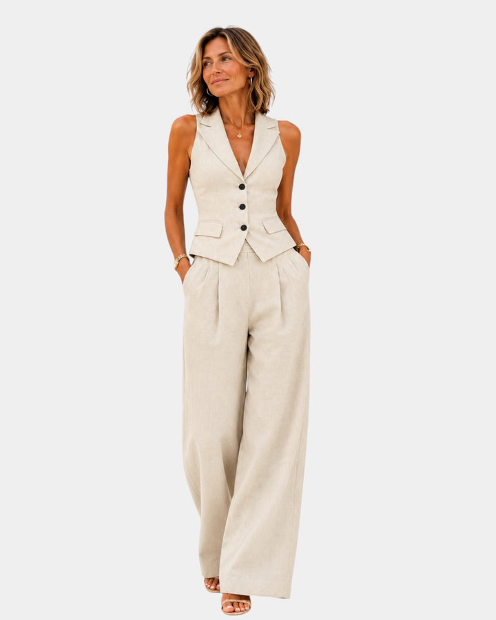 Clarine | Ensemble pantalon et gilet