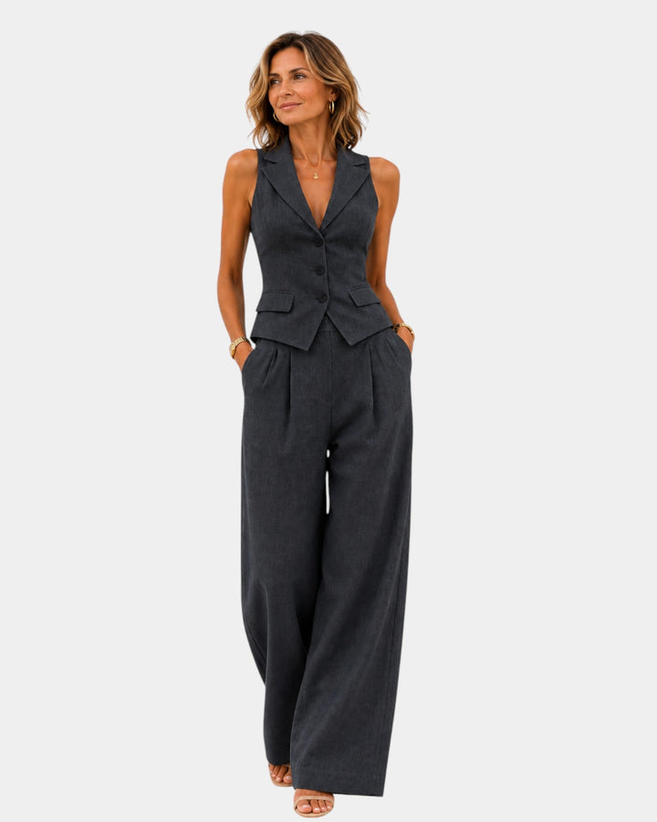 Clarine | Ensemble pantalon et gilet