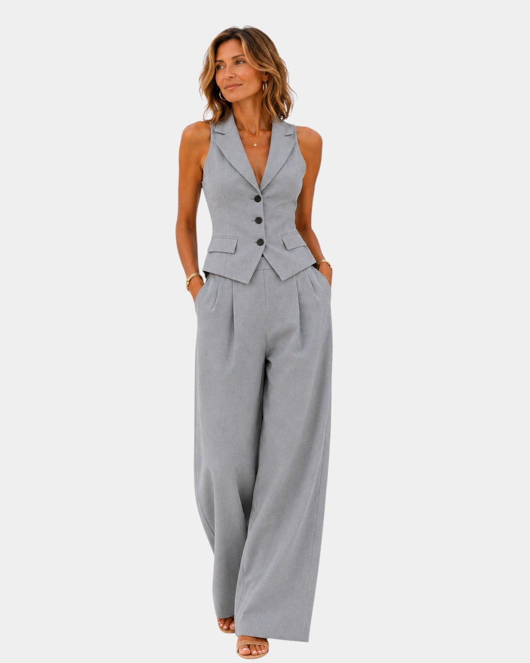 Clarine | Ensemble pantalon et gilet