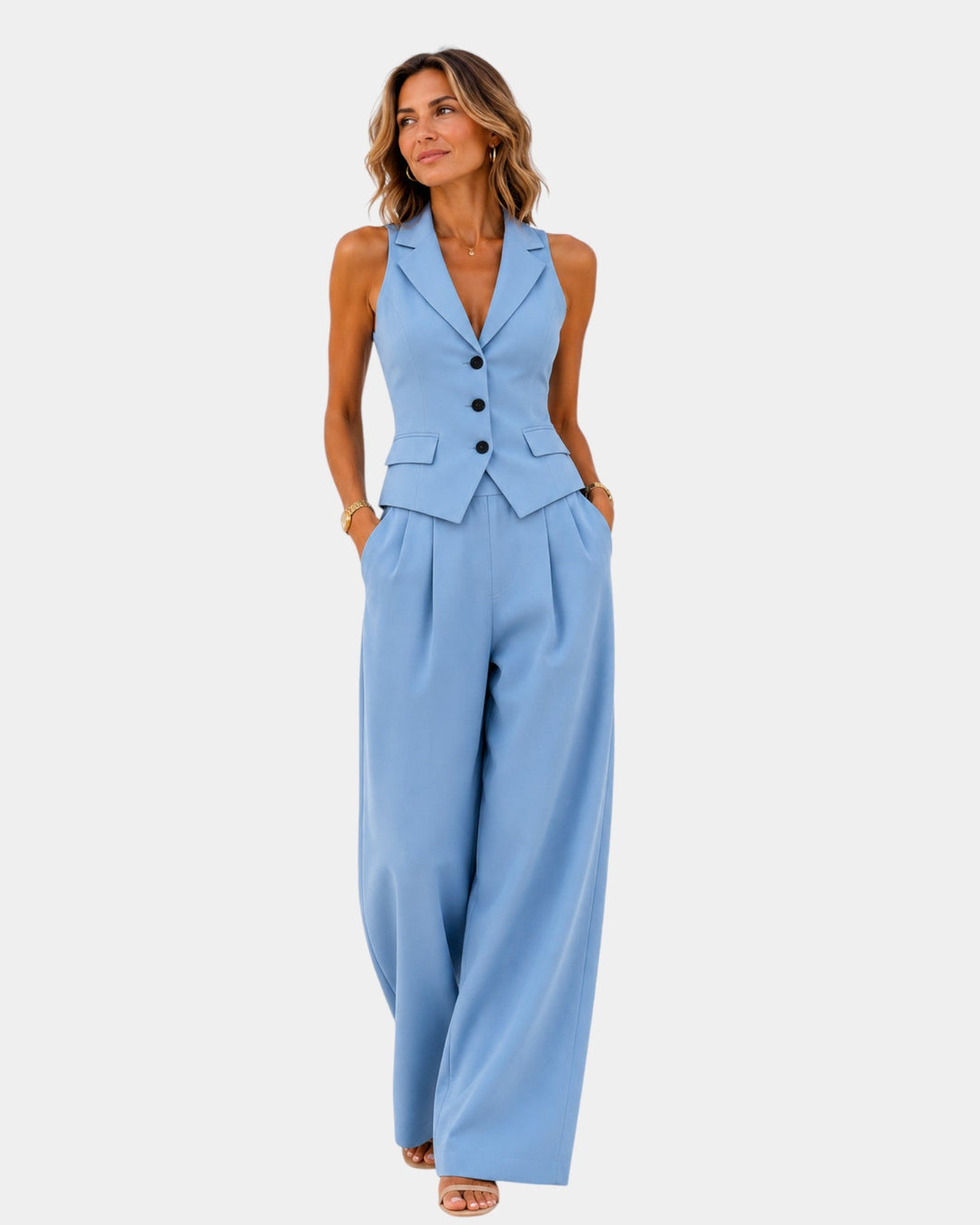 Clarine | Ensemble pantalon et gilet