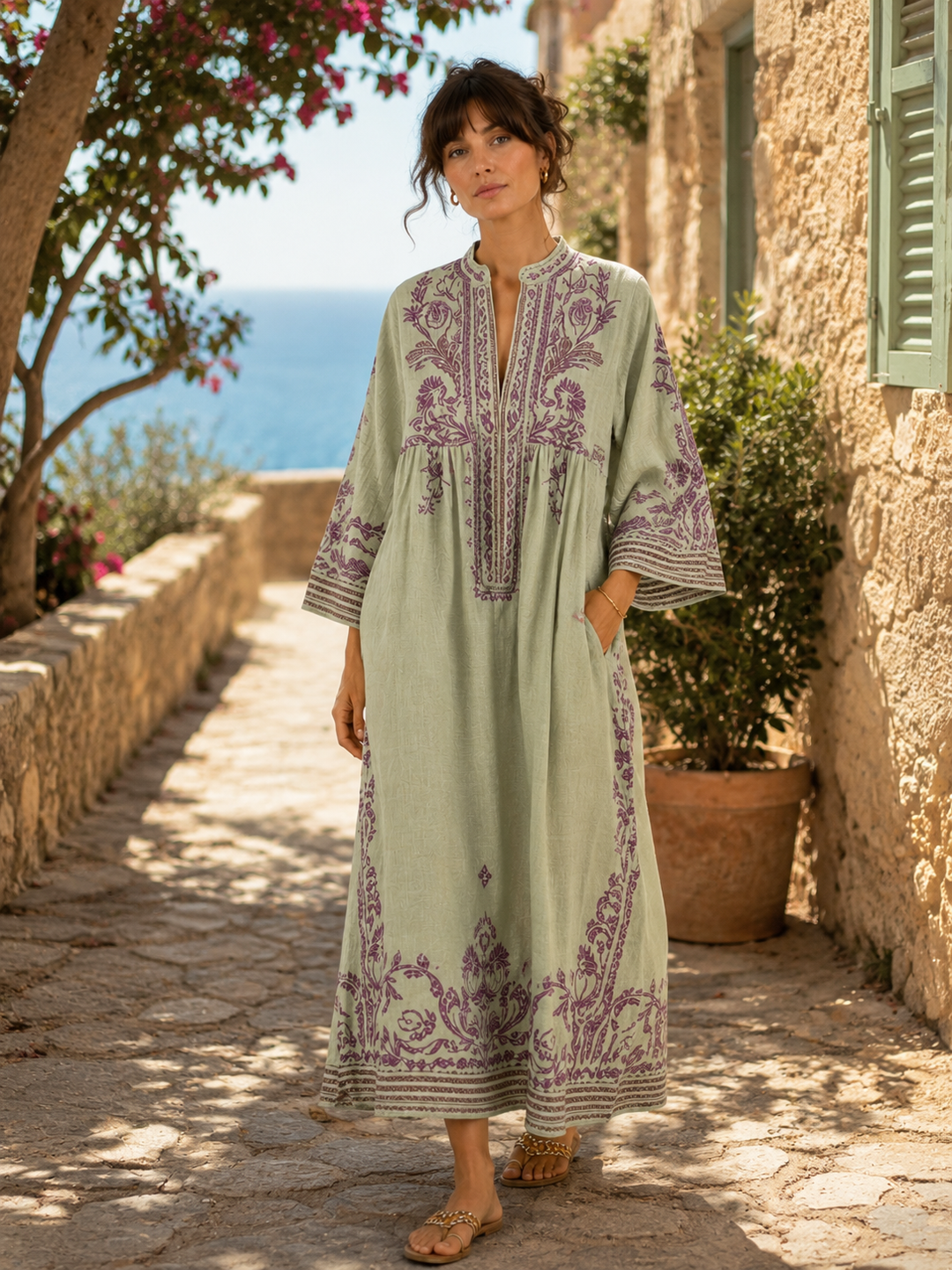 Aïssata | Robe boho au charme méditerranéen
