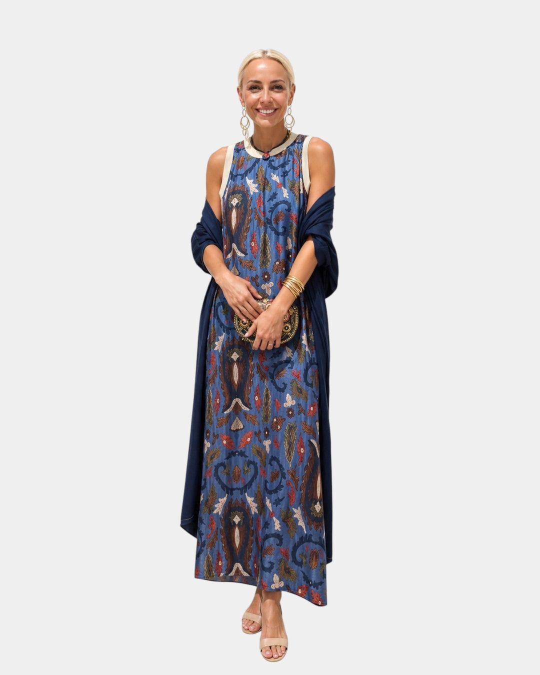 Lynette | Ensemble avec robe et gilet léger