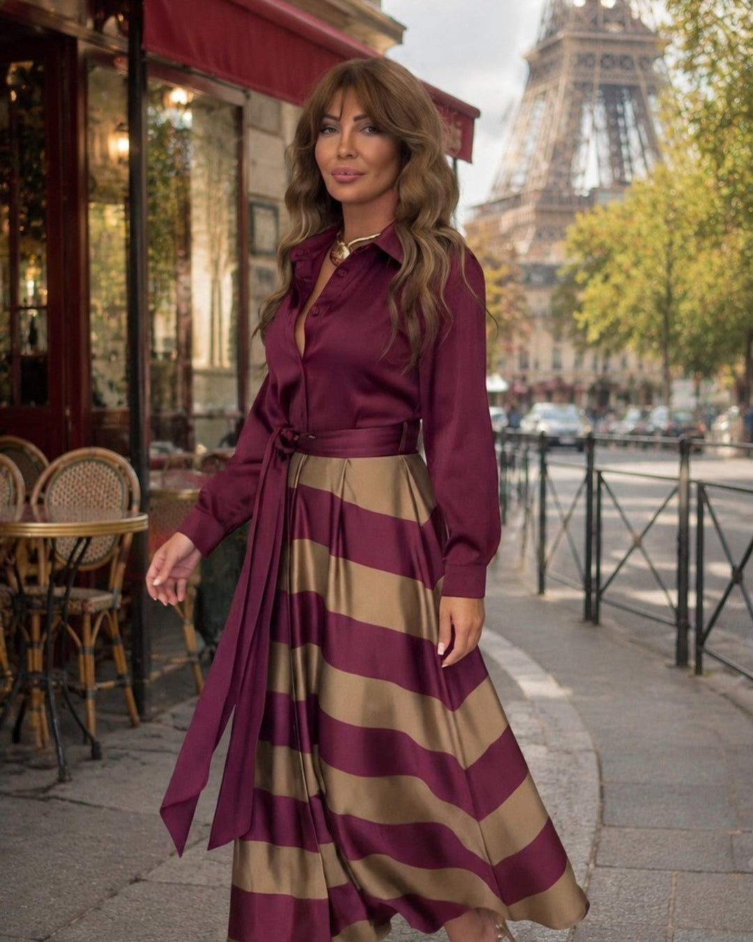 Ylana | Robe élégante avec nœud
