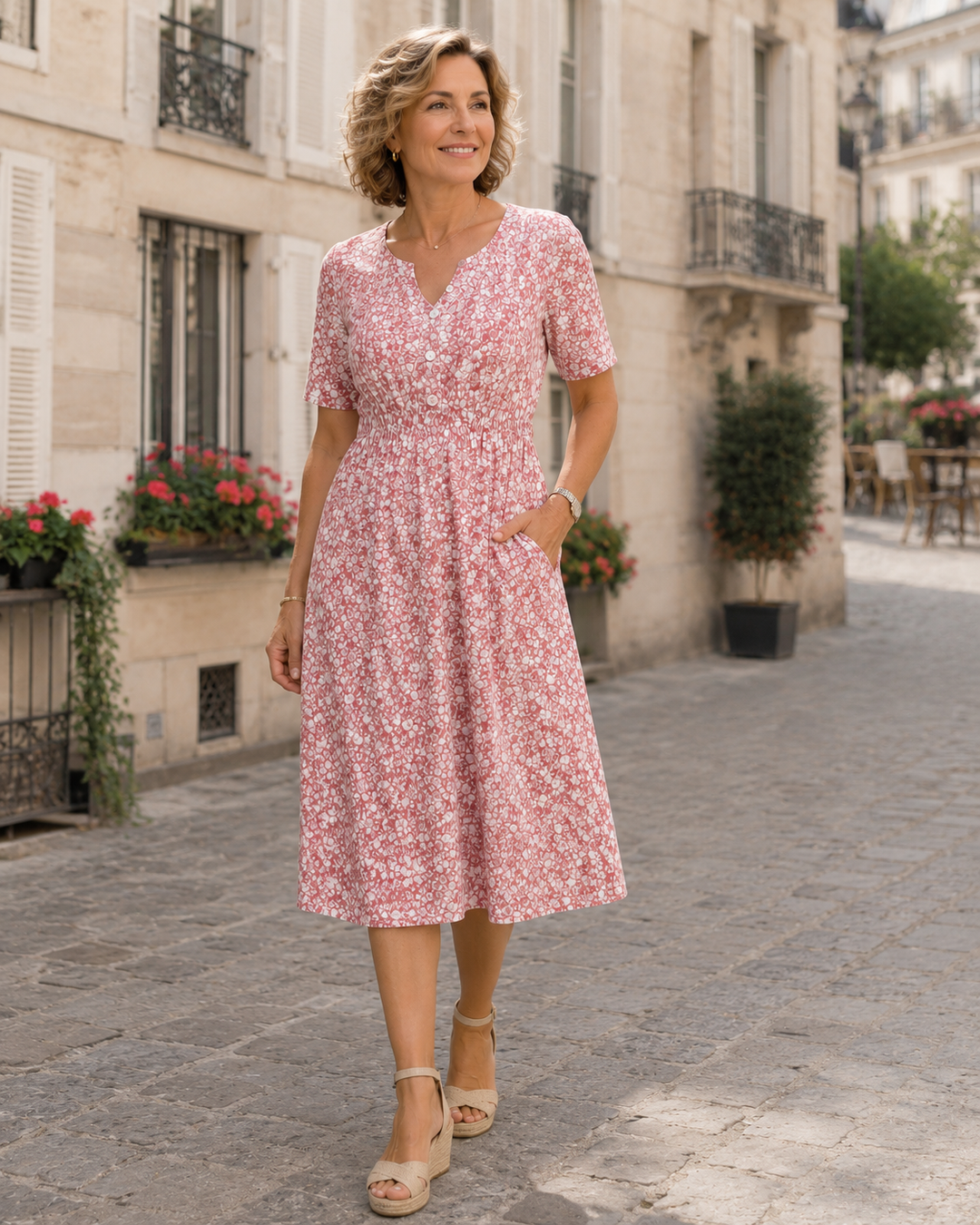 Iséa | Robe midi florale