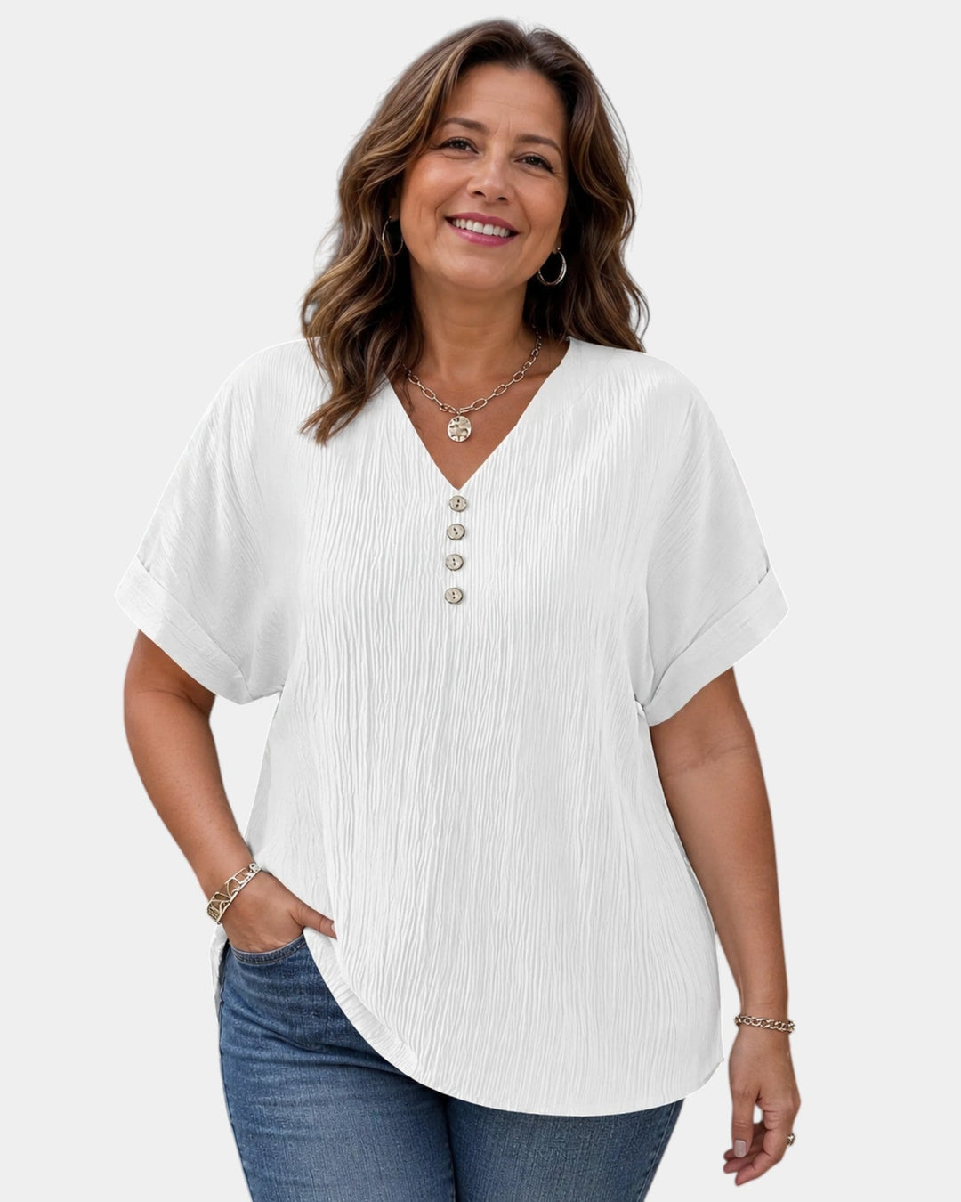 Alwena | Blouse à décolleté en V