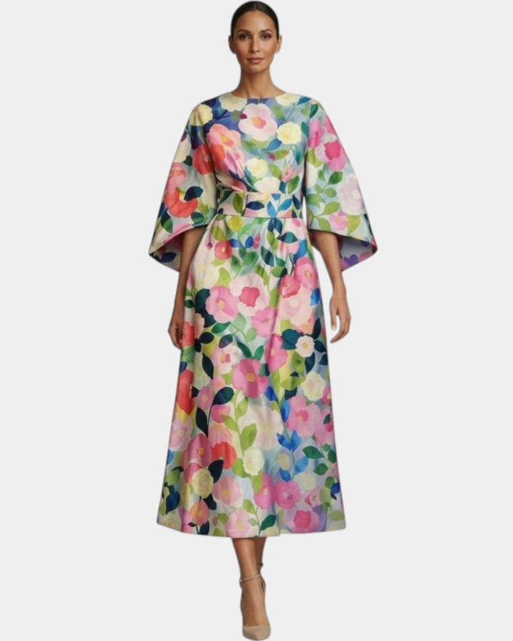 Vera | Robe midi fleurie