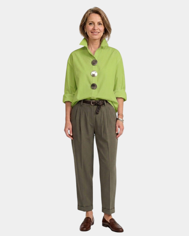 Perle | Chemise à col montant
