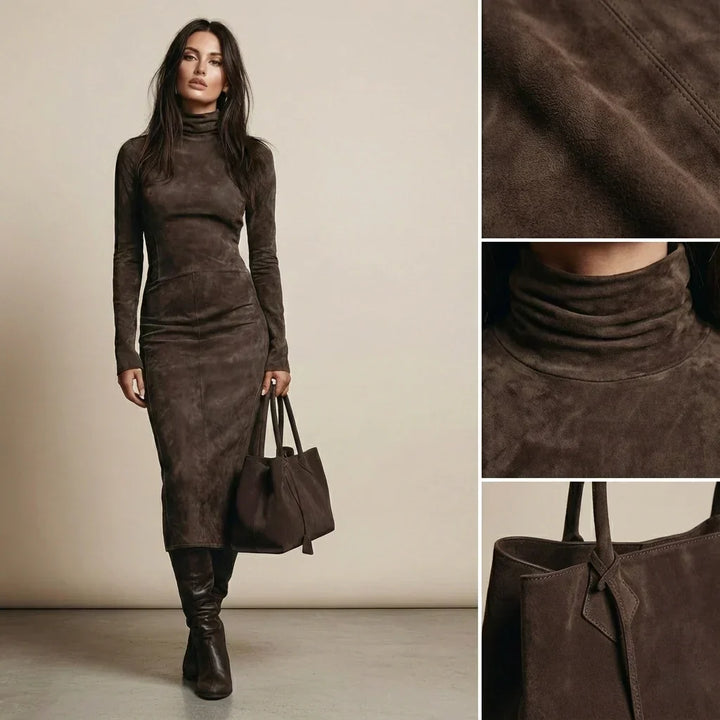 Sara | Robe Midi en Velours