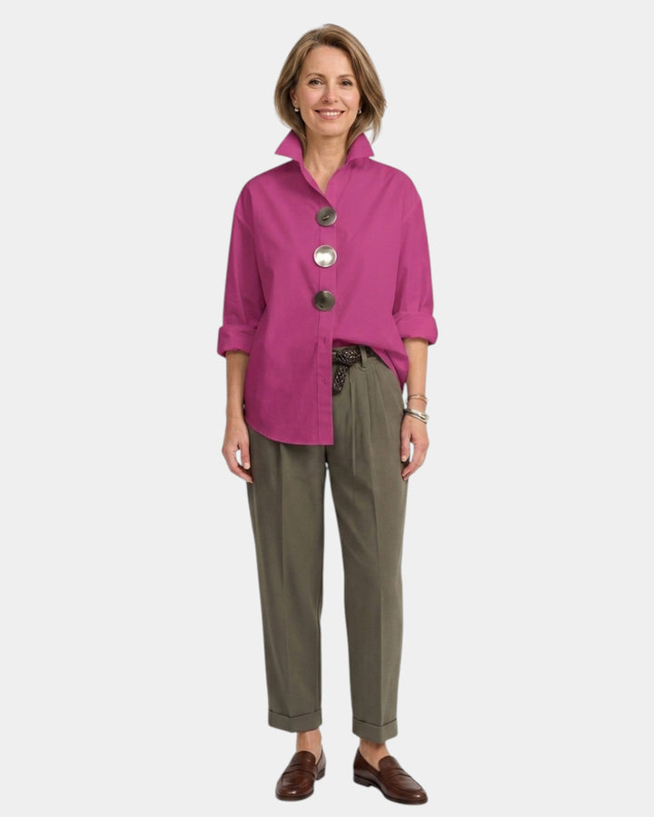 Perle | Chemise à col montant