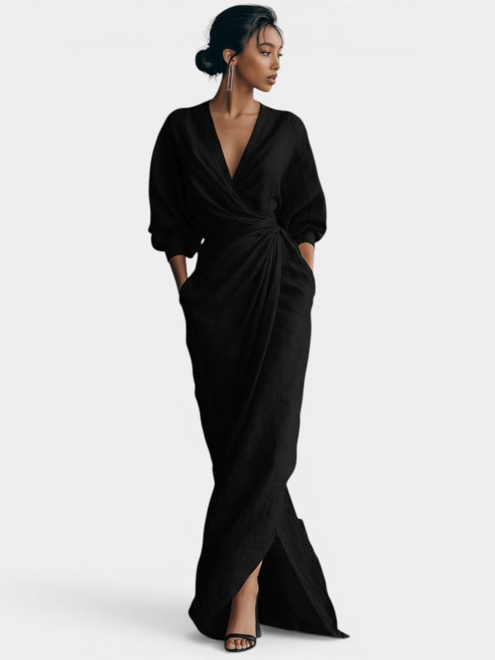 Sidonie | Robe Maxi Minimaliste Rose