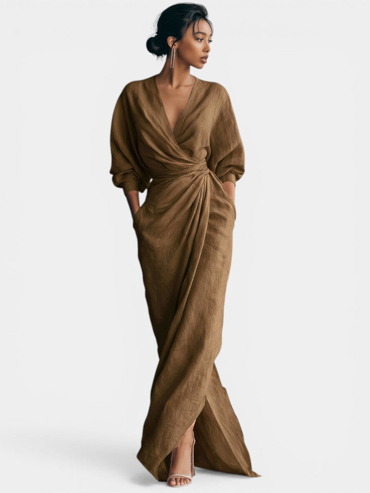 Sidonie | Robe Maxi Minimaliste Rose