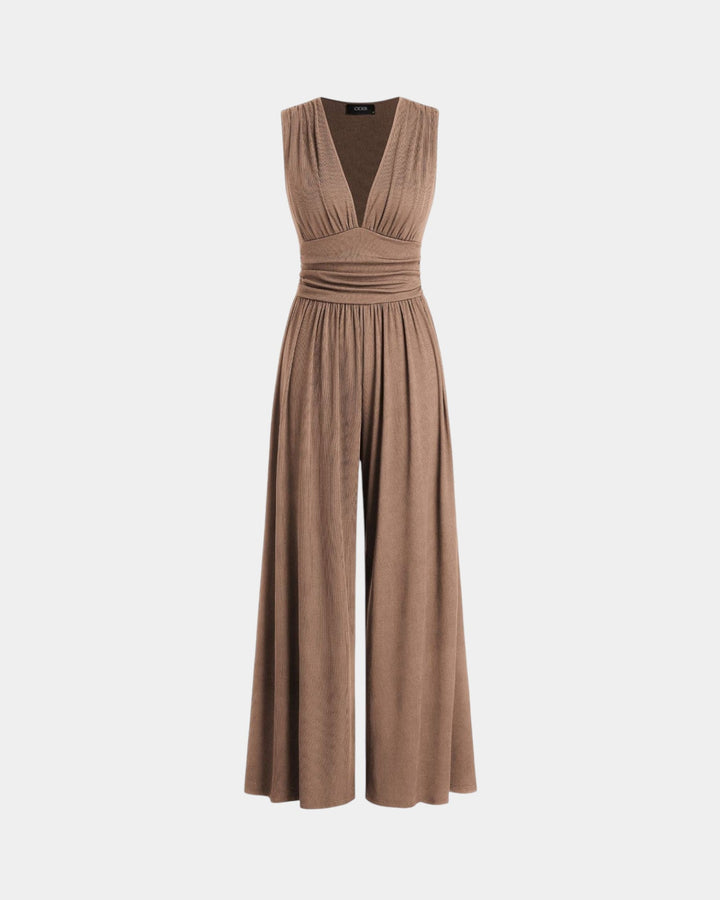 Sultana | Combinaison sans manches à jambes larges chic