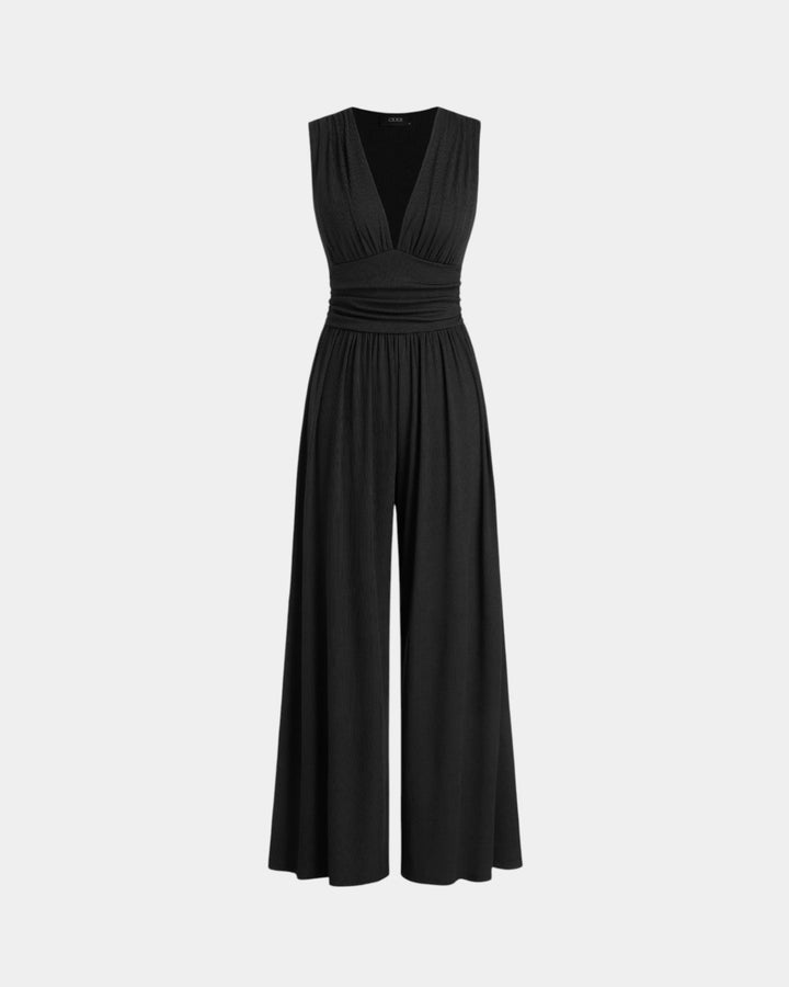 Sultana | Combinaison sans manches à jambes larges chic