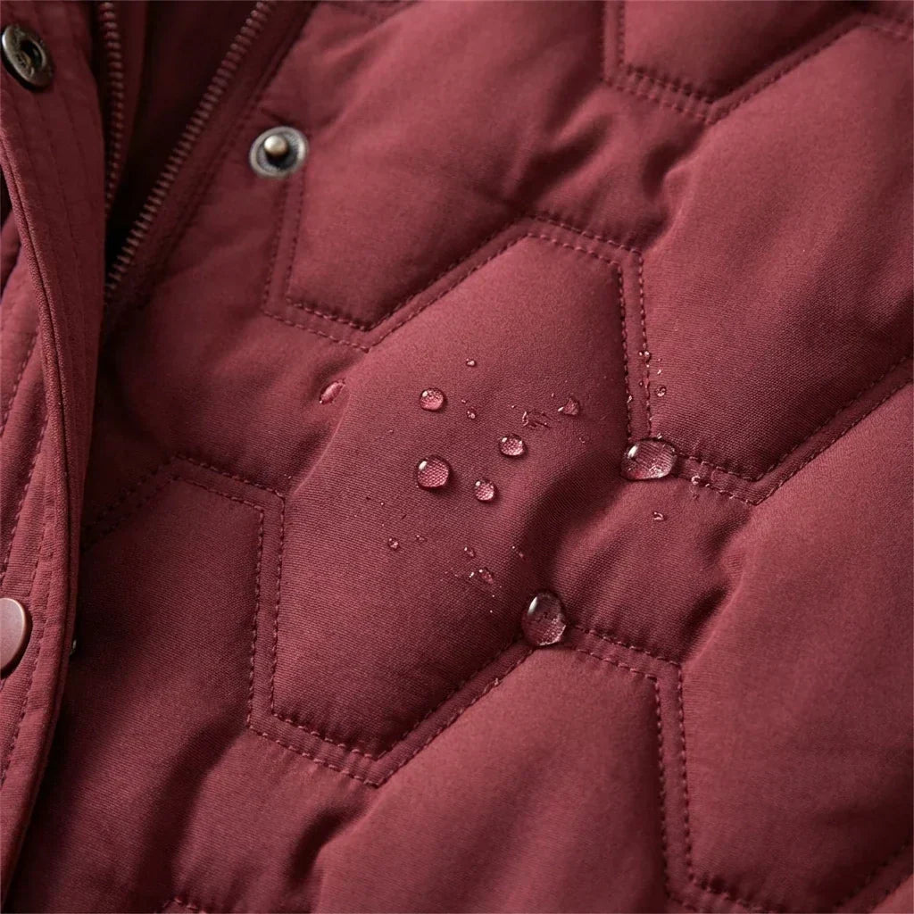 Briseida | Long manteau en duvet avec capuche
