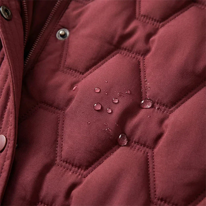 Briseida | Long manteau en duvet avec capuche