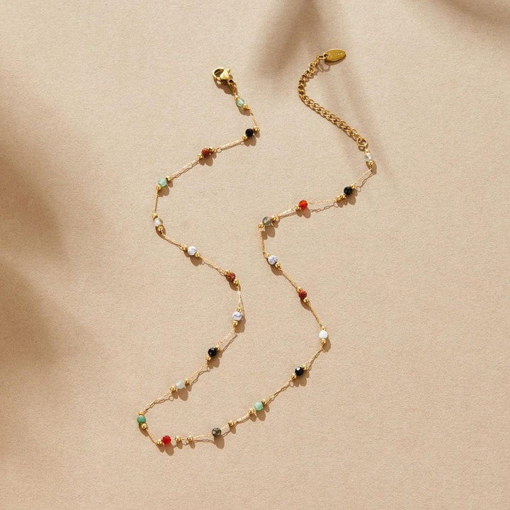 Élodie | Collier en Gemmes Colorées