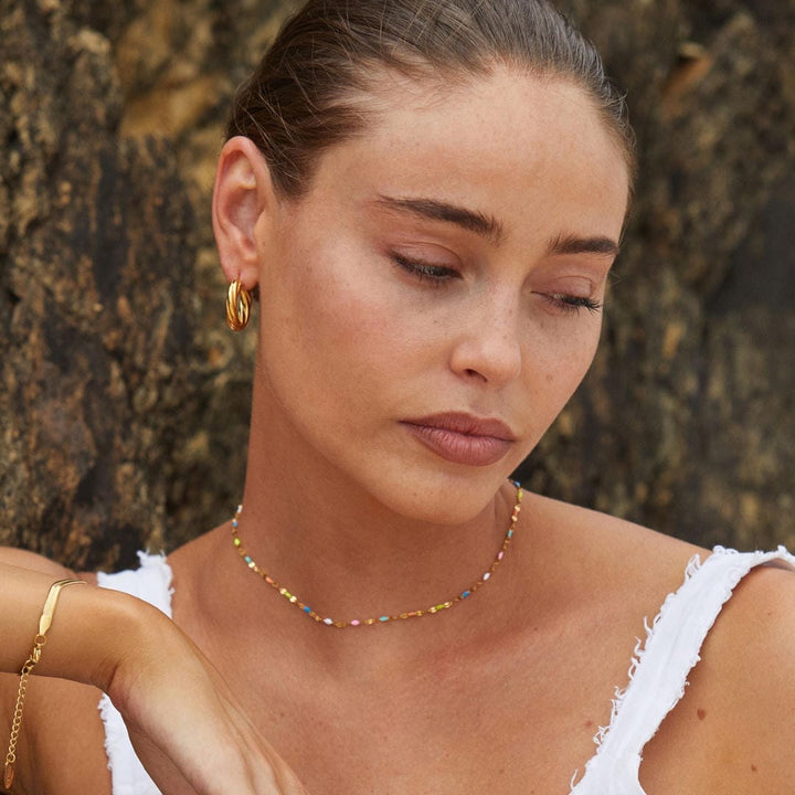 Noémie | Collier Choker Délicat Colorburst